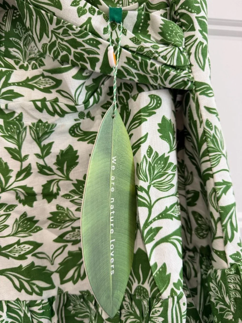 Farm Rio Dress Green Floral, long Casual - Picture 4 of 4